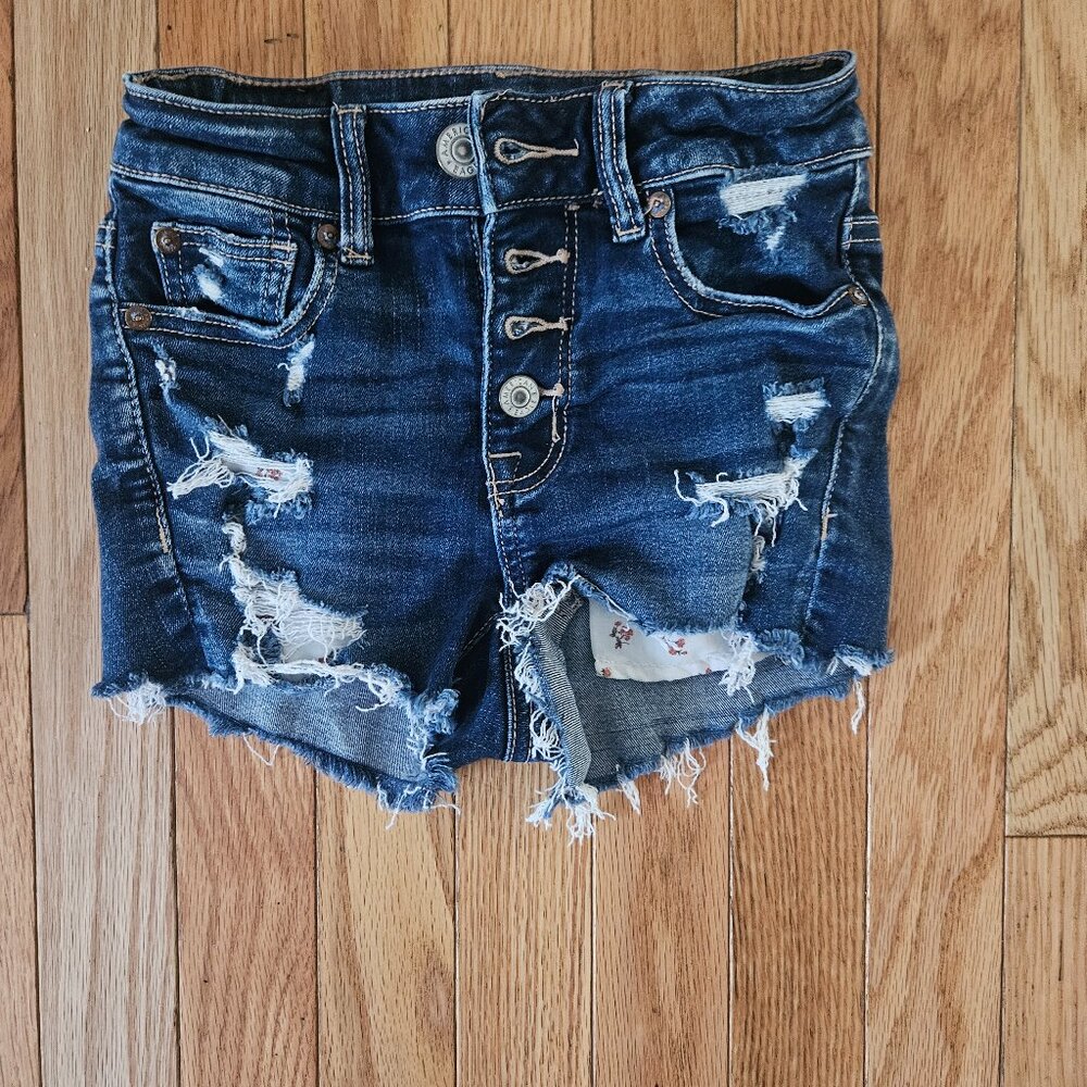 American Eagle next level stretch shorts, size 000